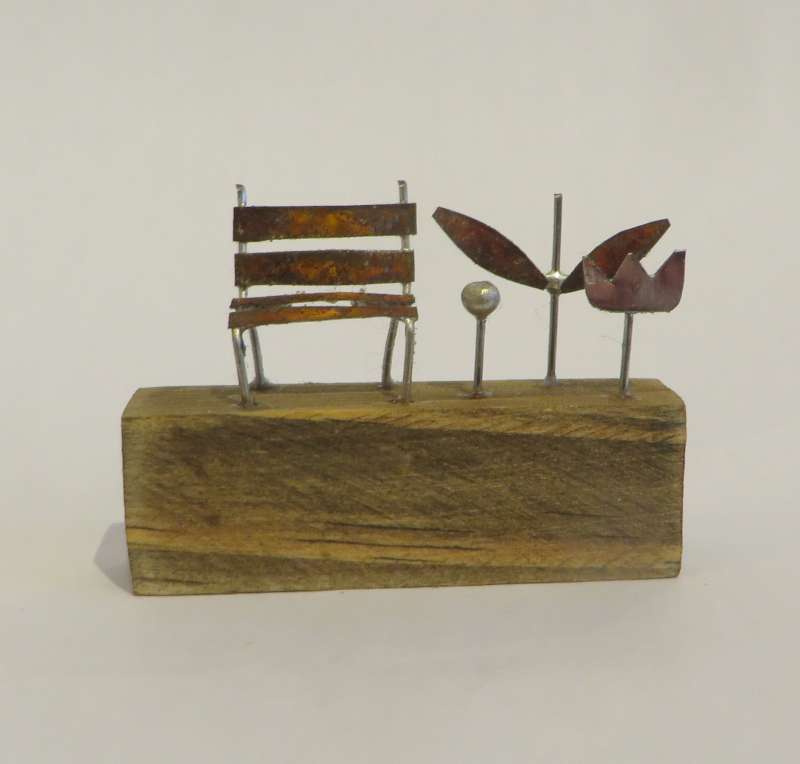 Bench and Flower